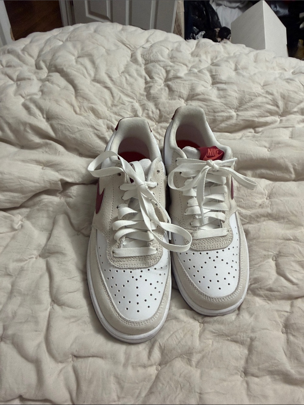 Nike Court sneakers.
